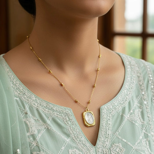 🌸 Secret Garden Pendant – Gehne Shehne 🌸