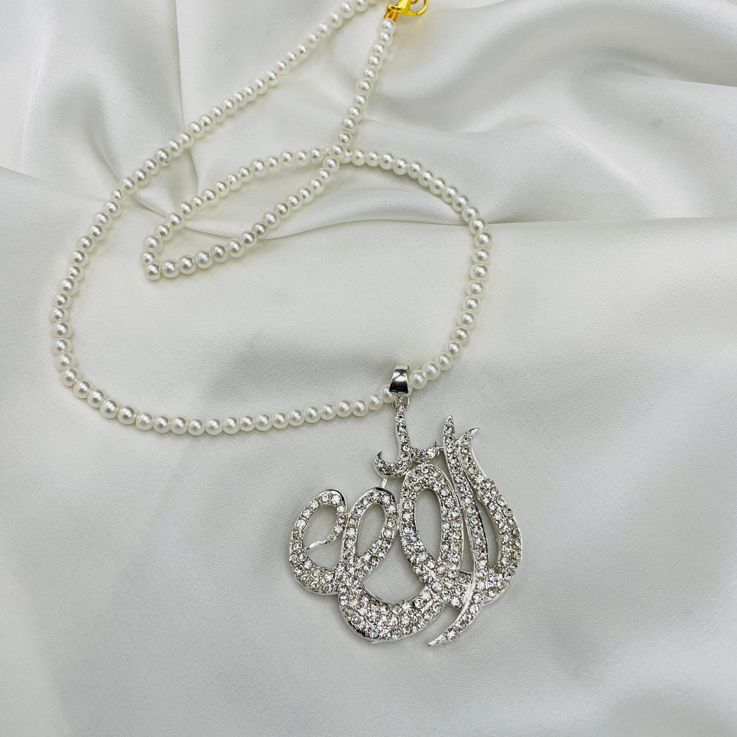 Premium White Allah Pendant