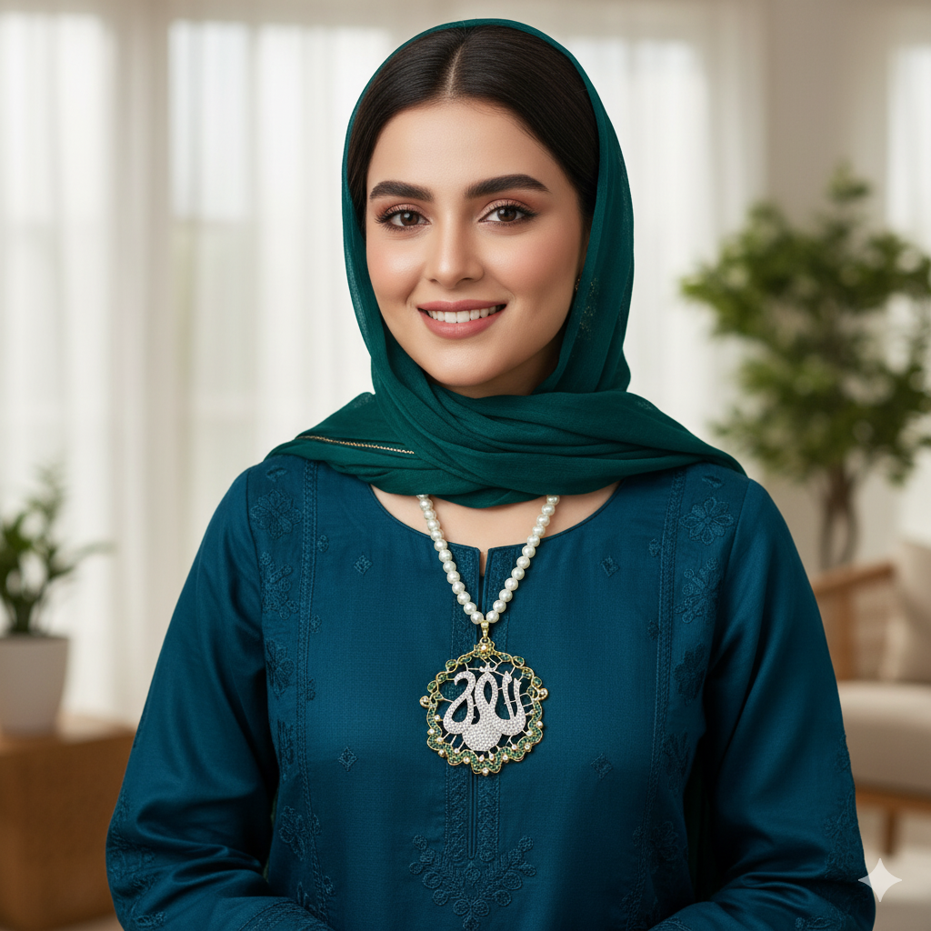 Royal radiance Allah pendant