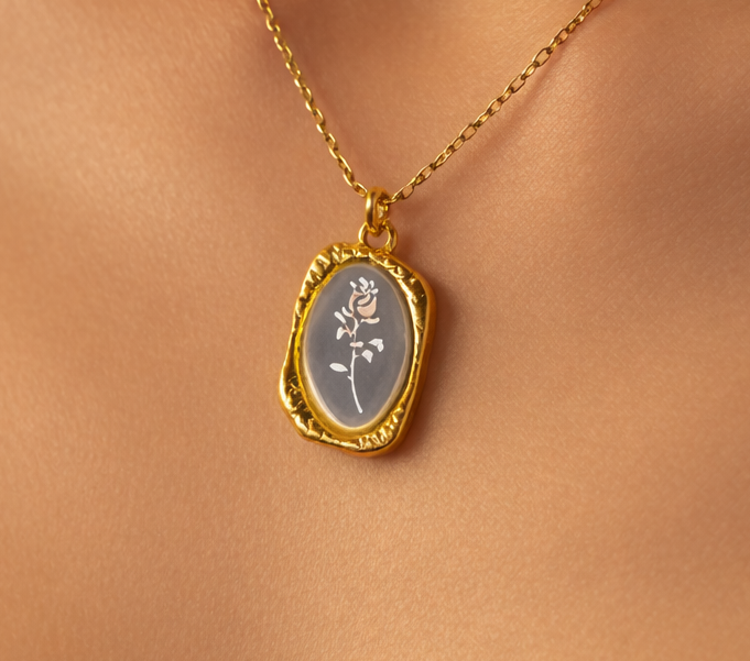 🌸 Secret Garden Pendant – Gehne Shehne 🌸